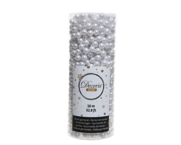 GHIRLANDA DI PALLINE 10MT bianco (Cod. 31012-01)