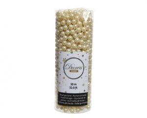 GHIRLANDA DI PALLINE 10MT crema (Cod. 31012-03)