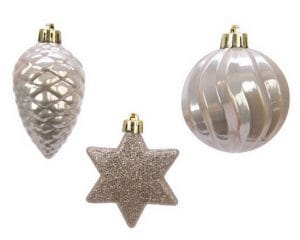 SET 3 PENDAGLI NATALE perla (Cod. 28799-05)