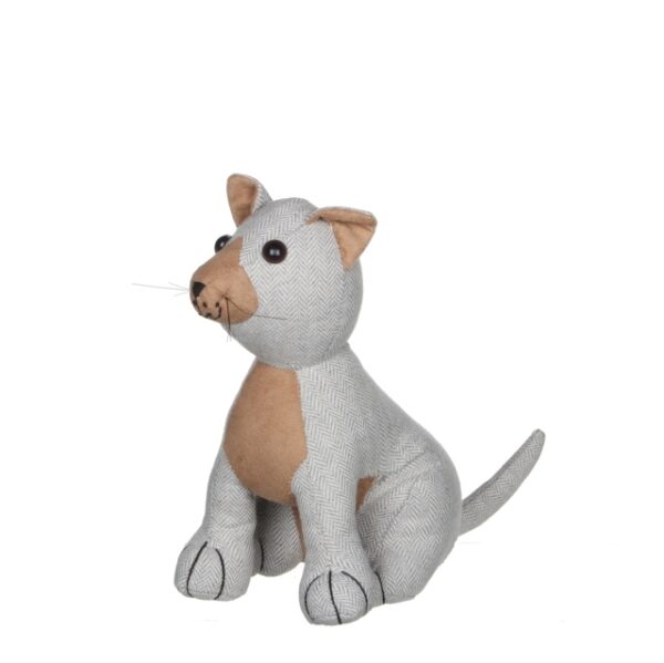 GATTO FERMAPORTA 31x20x22 cm grigio (Cod. 25506-01)