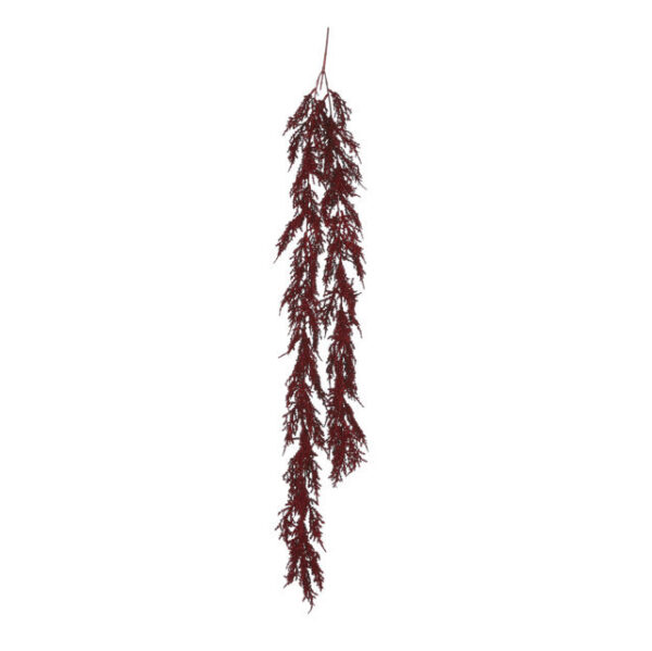 GHIRLANDA CEDRO 100X15 H5 CM rosso (Cod. 31116-02)