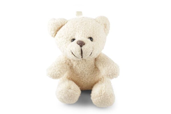 SET 4 ORSACCHIOTTO DI PELUCHE 10,5X7,5 H6 CM crema (Cod. 32233-01)