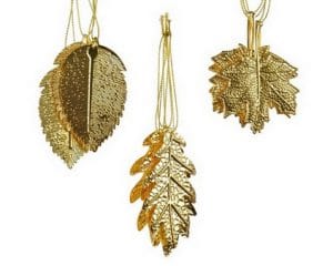 Set 4 FOGLIE ORO D'APPENDERE  (Cod. 28905-01)