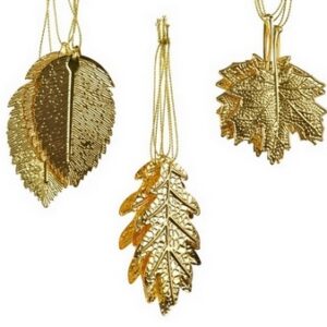 Set 4 FOGLIE ORO D'APPENDERE  (Cod. 28905-01)