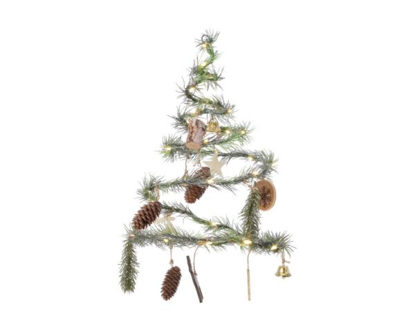 ALBERO DI NATALE A SPIRALE 30CM CON 40 LEDS A BATTERIA  (Cod. 28812-01)