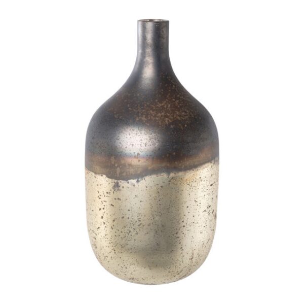 VASO VETRO SATINATO 15X30 CM argento (Cod. 30195-02)