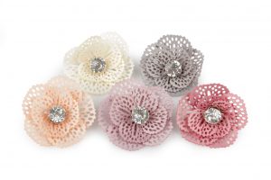 SET 15 FIORI C/DIAMANTE D4,5CM  (Cod. 28378-01)
