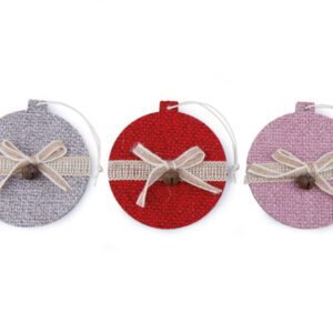 DECORO PALLINA NATALE GOMITOLI D7,5 CM 24PZ.  (Cod. 29439-01)