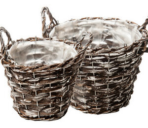 S/2 CESTI CON MANICO CM22X16X15  (Cod. 27439-01)