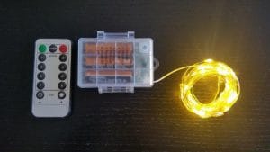 FILO ORO 100 MICROLEDS 10M CALDA,A BATTERIA, X ESTERNO  (Cod. 25018-01)