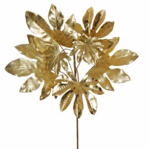 RAMO ARALIA METALLICO 90 CM oro (Cod. 30523-01)