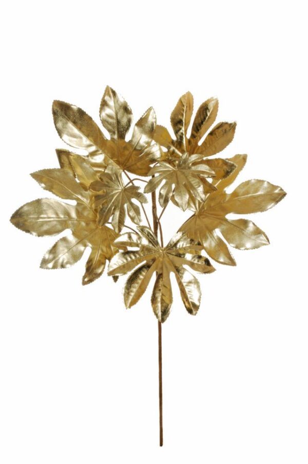 RAMO ARALIA METALLICO 90 CM oro (Cod. 30523-01)