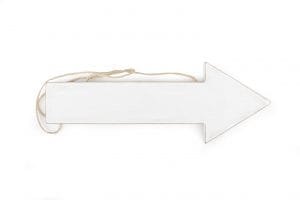 CARTELLO FRECCIA "THIS WAY" 12,5X35 CM  (Cod. 30843-01)