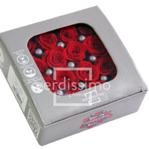 BOX TESTE DI ROSA DIAM. 2,5-3 CM PRINCESS PZ.16 rosso (Cod. 8332-03)
