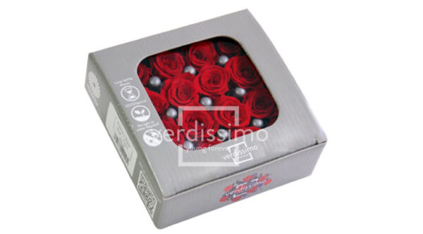 BOX TESTE DI ROSA DIAM. 2,5-3 CM PRINCESS PZ.16 rosso (Cod. 8332-03)
