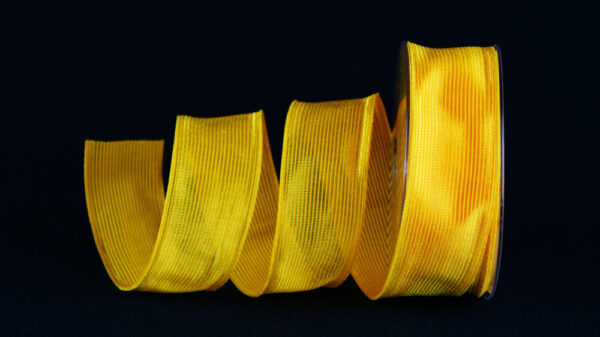 NASTRO LUCE ANIMATO MM.40 MT.20 giallo-ocra-05 (Cod. 3343-04)