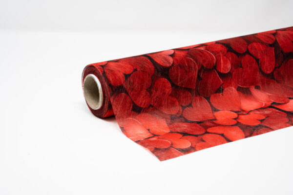BOBINA CUORI DECOFIBRA MM510 9MT rosso-07 (Cod. 29961-01)