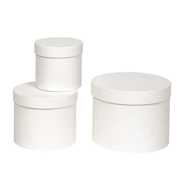 SET 3 BOXES D23 H17- D19 H15- D15 H13 bianco (Cod. 28700-02)