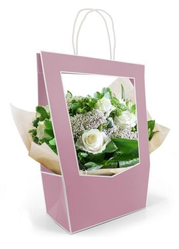 BORSA CARTA MEDAILLON 14X23 H38 5PZ MEDIA lilla (Cod. 28595-05)