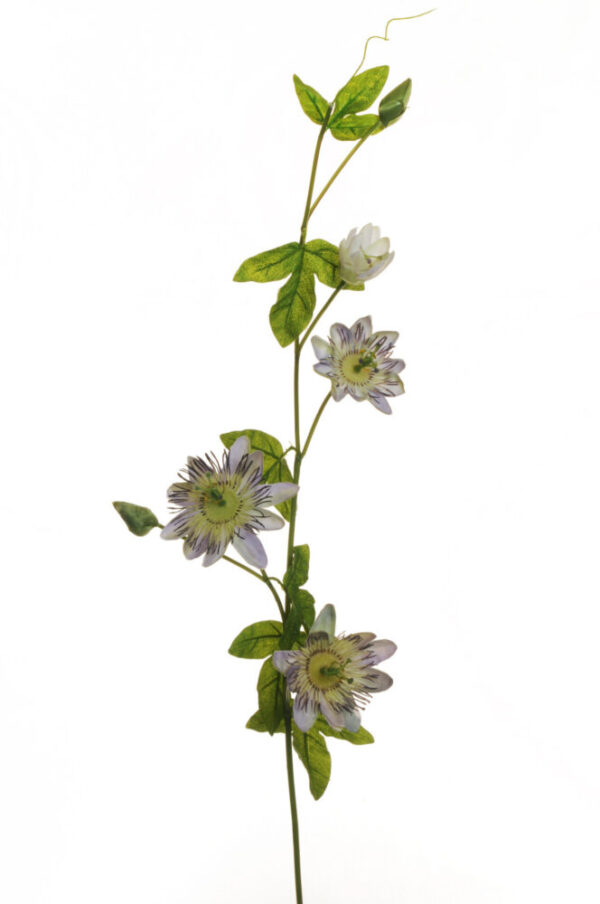 RAMO FIORE DELLA PASSIONE CON 3 FIORI color-lavander (Cod. 31230-01)