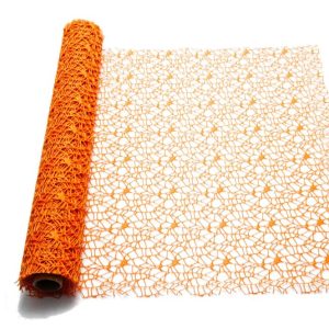 RETINA POLYCOTTON "SPIDER" DECOR MESH CM 48x5MT arancione (Cod. 19632-24)