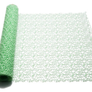 RETINA POLYCOTTON "SPIDER" DECOR MESH CM 48x5MT verde-acqua (Cod. 19632-30)
