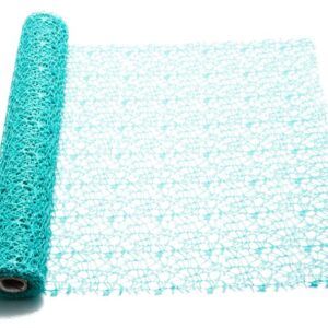 RETINA POLYCOTTON "SPIDER" DECOR MESH CM 48x5MT tiffany (Cod. 19632-36)