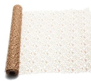 RETINA POLYCOTTON "SPIDER" DECOR MESH CM 48x5MT naturale (Cod. 19632-40)