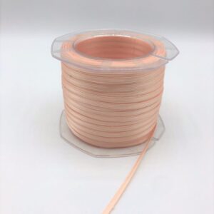 NASTRO DOPPIO RASO ALTA QUALITA' MM3 MT100 rosa-salmone-121 (Cod. 1067-02)
