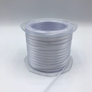 NASTRO DOPPIO RASO ALTA QUALITA' MM3 MT100 bianco-ottico-13 (Cod. 1067-03)