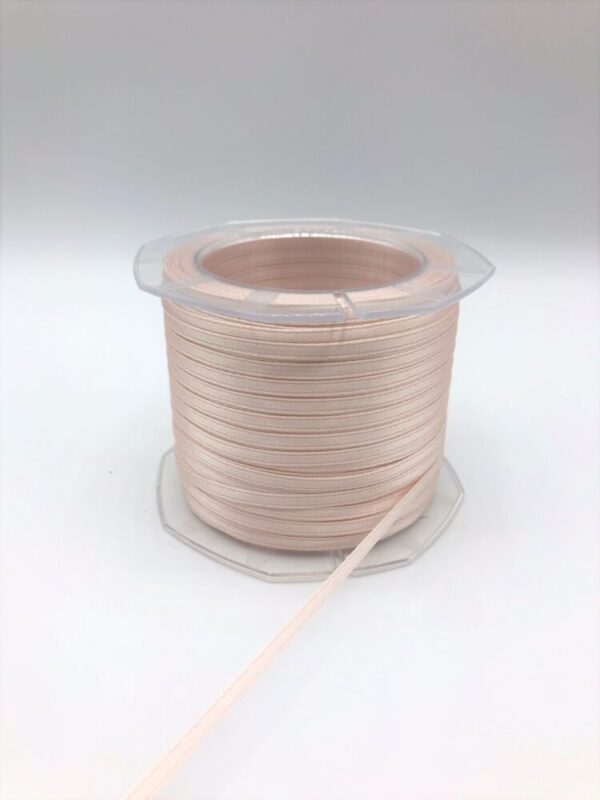 NASTRO DOPPIO RASO ALTA QUALITA' MM3 MT100 rosa-chiaro-52 (Cod. 1067-14)