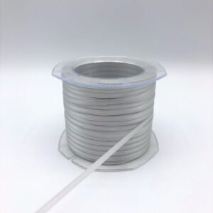 NASTRO DOPPIO RASO ALTA QUALITA' MM3 MT100 grigio-chiaro-72 (Cod. 1067-21)