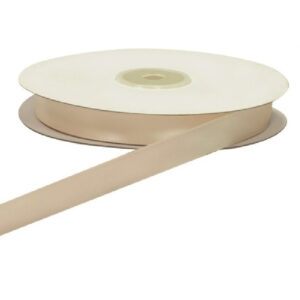 NASTRO DOPPIO RASO MM25 X 50MT  avorio-02 (Cod. 39339-24)