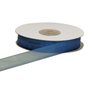 NASTRO ORGANZA MM40 MT50  blu-avion (Cod. 2398-18)