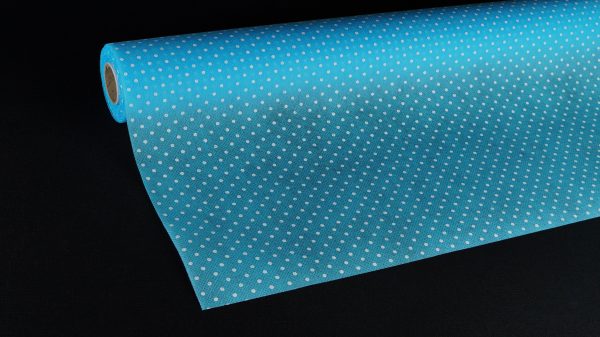 BOBINA TNT POIS CM.53 MT.9 azzurro-celeste-21 (Cod. 3350-13)