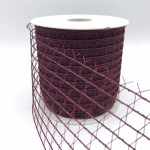 NASTRO RETE UNOXUNO MM.98 MT.25 bordeaux-14 (Cod. 654-10)