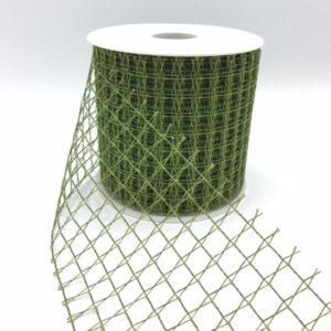 NASTRO RETE UNOXUNO MM.98 MT.25 verde-muschio-17 (Cod. 654-11)