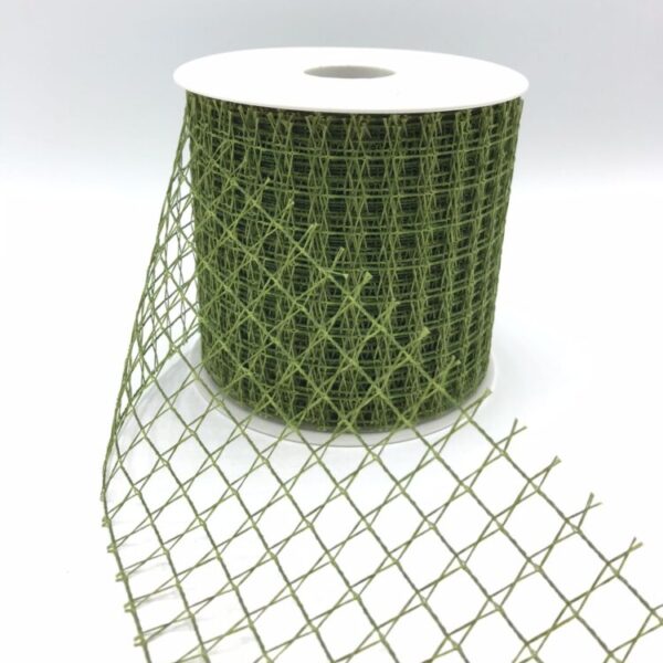 NASTRO RETE UNOXUNO MM.98 MT.25 verde-muschio-17 (Cod. 654-11)