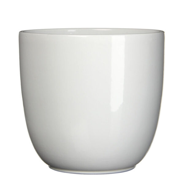 VASO TUSCA H31,5 D35CM bianco-lucido (Cod. 31384-01)