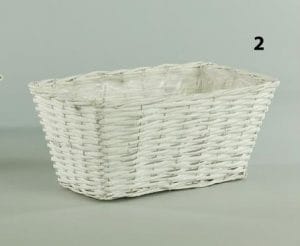 CASSETTA RETT. VIMINI 45X25 H17 (X 2 VASI D18) bianco (Cod. 23982-01)