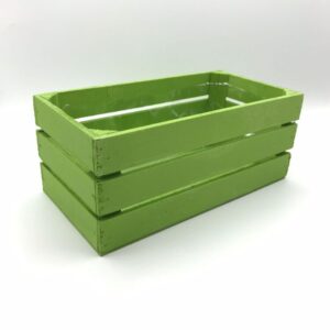 CASSETTA LEGNO PER 2 VASI D10 verde-acido (Cod. 29509-05)