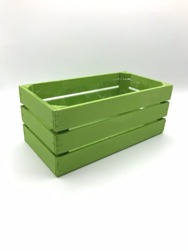 CASSETTA LEGNO PER 2 VASI D10 verde-acido (Cod. 29509-05)