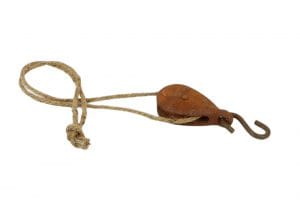 PULEGGIA DECORATIVA CON CORDA D9 L50 CM  (Cod. 31351-01)