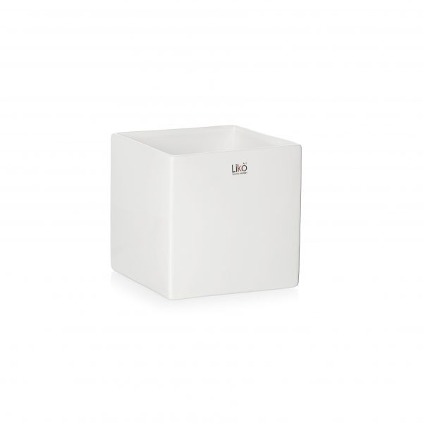 CUBO 10,5x10,5x10,5 PER VASO D9 CM bianco (Cod. 31484-02)