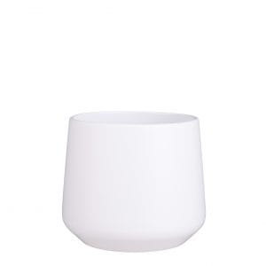 VASO AMBER ROTONDO H18 D21 CM bianco-opaco (Cod. 31558-01)
