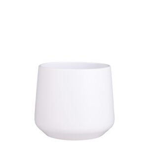 VASO AMBER ROTONDO H18 D21 CM bianco-opaco (Cod. 31558-01)