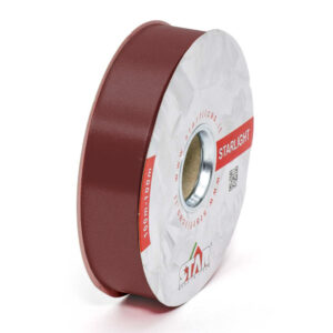 NASTRO MM.31 LISCIO MT.100 bordeaux-marrone-col.-177 (Cod. 1018-20)