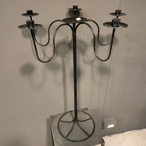 CANDELABRO 5 FIAMME BREST H75 CM nero (Cod. 15266-03)