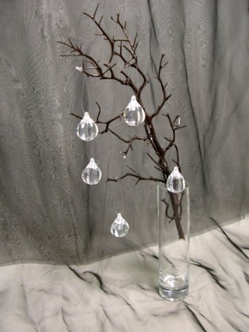 DIAMANTI TRASPARENTI IN PVC DA APPENDERE   (Cod. 25095-01)