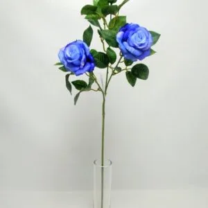 RAMO GINA 2 ROSE E 2 BOCCIOLI 67CM blu (Cod. 31643-04)